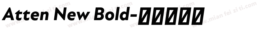 Atten New Bold字体转换